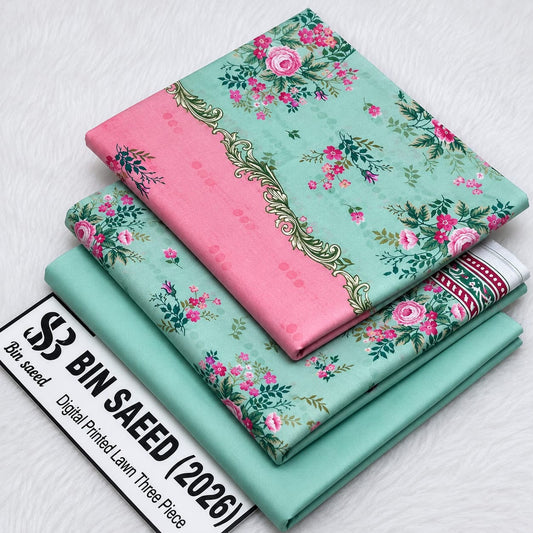 Bin saeed original lawn suits 3pc - My Store
