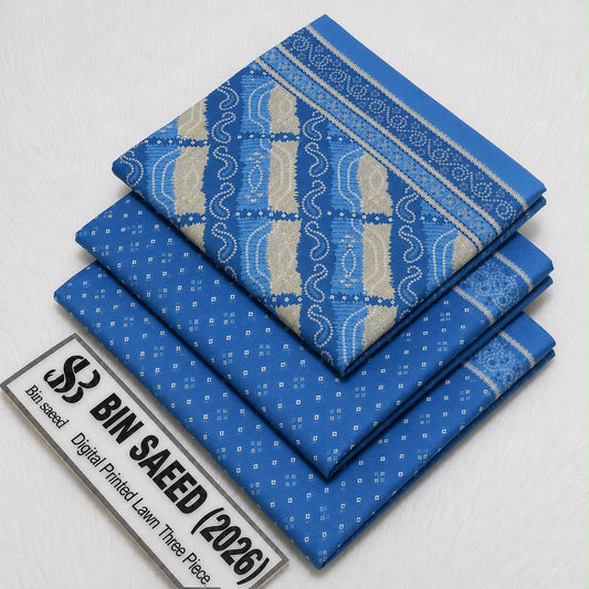 Bin saeed original lawn suits 3pc - My Store