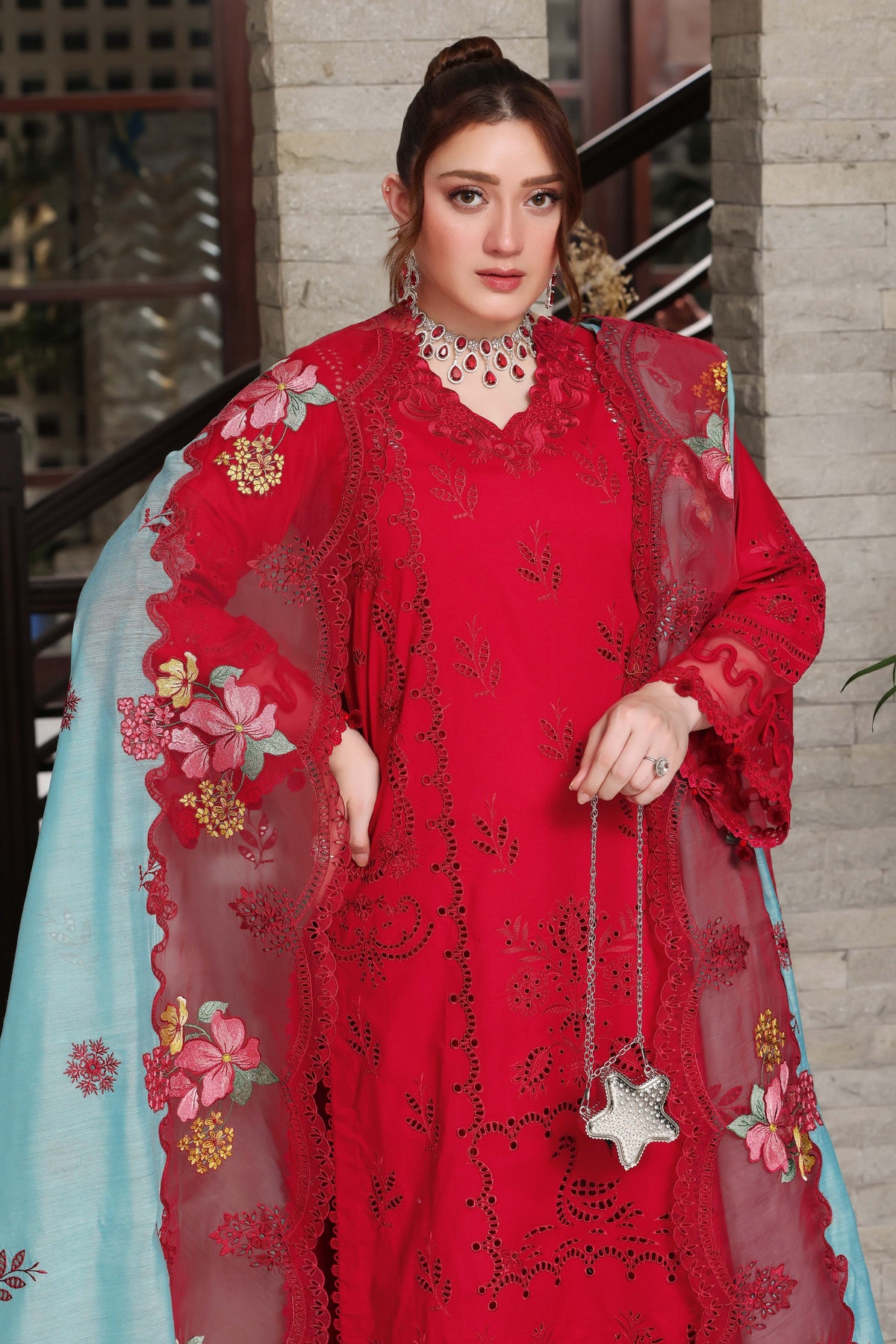 Aneela’s fancy 3pc Lawn Suit 2026