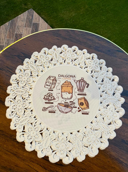 6-Piece Round Table Mats (15-Inch) | Stylish Dining Decor