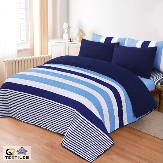 Luxury Bedspread Set 6 Pcs Premium Micro Cotton Quilt Bedding Set King Size