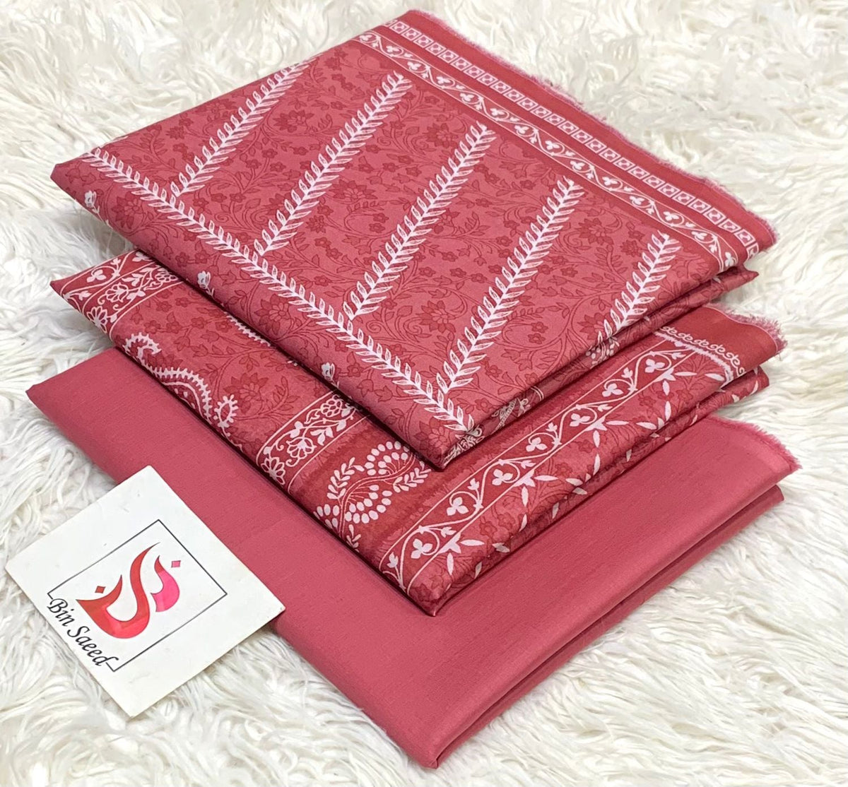 Bin saeed lawn orignal 3Pc
