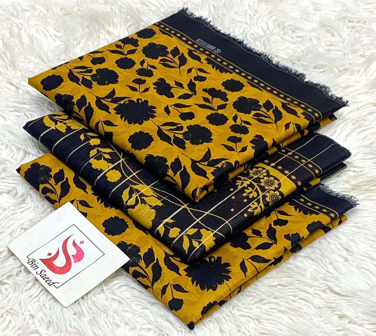 Bin saeed lawn orignal 3Pc