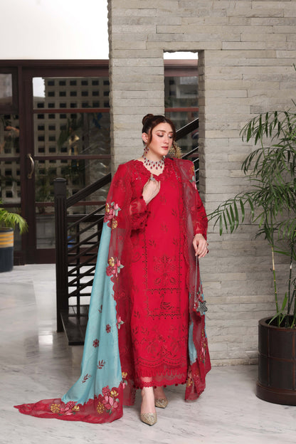 Aneela’s fancy 3pc Lawn Suit 2026