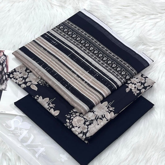 Bin Saeed Lawn 3Pcs (100% Original)
