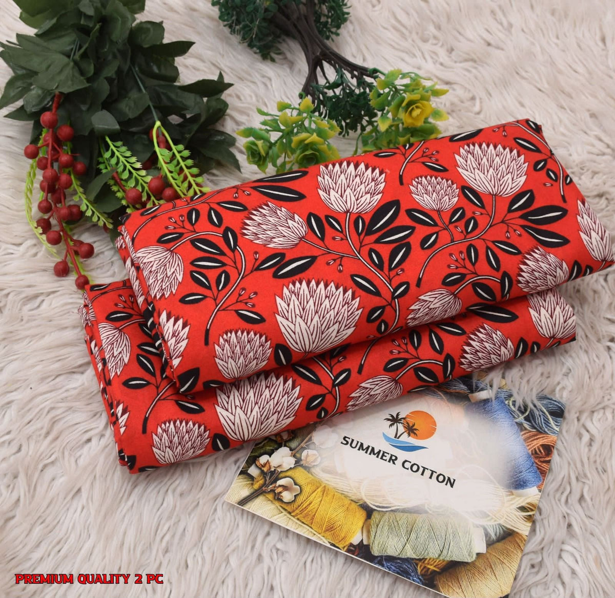 All Over Digital Printed Four Season Cotton-2PC - My Store