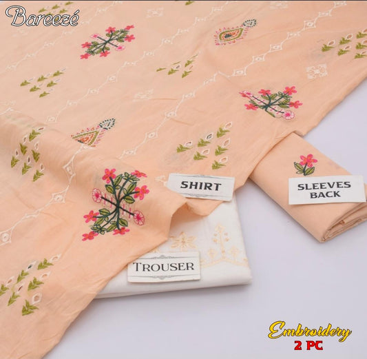Bareeze 2026 Latest Collection | 2PC Embroidered Lawn Suit