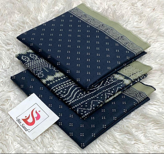 Bin saeed lawn orignal 3Pc