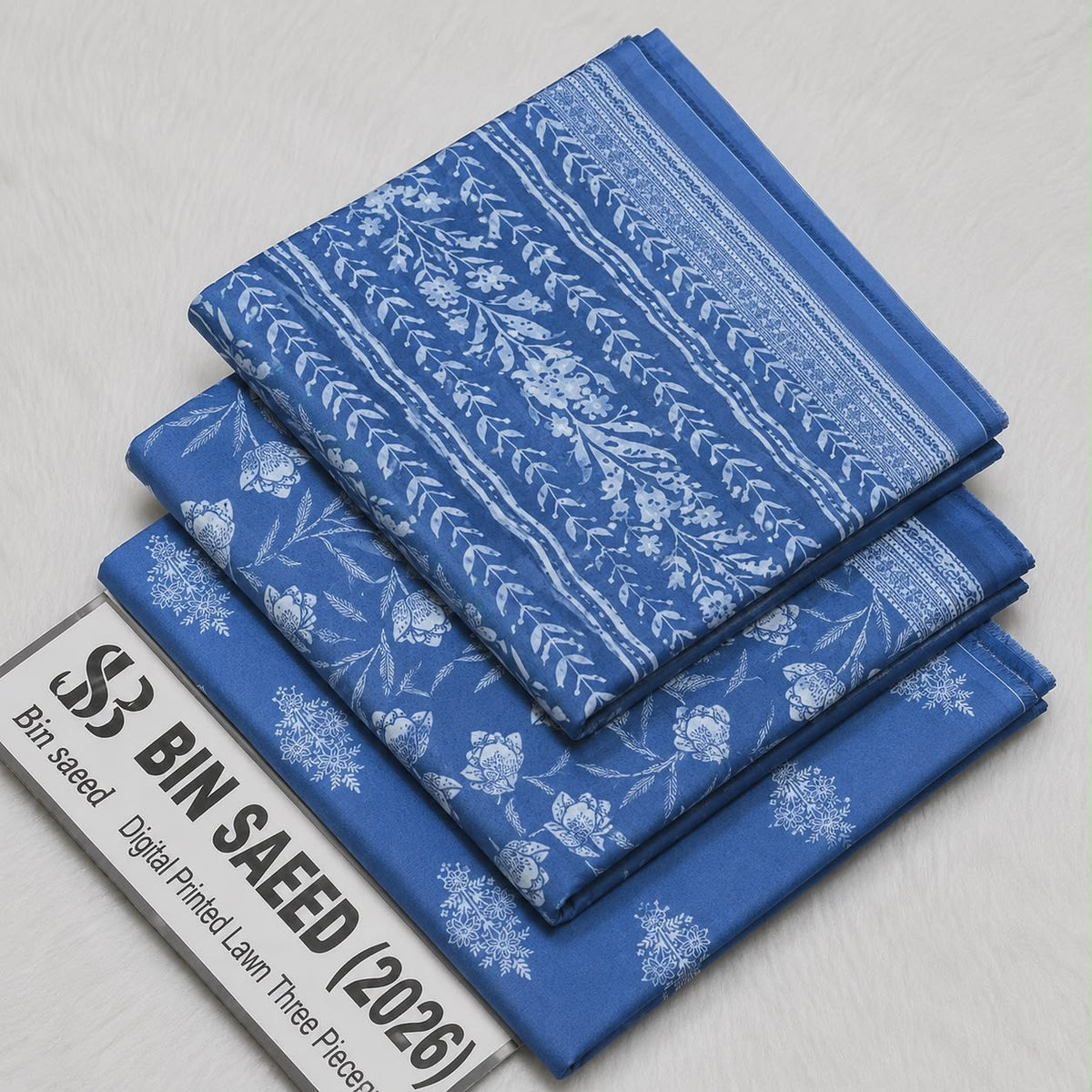 Bin saeed original lawn suits 3pc - My Store