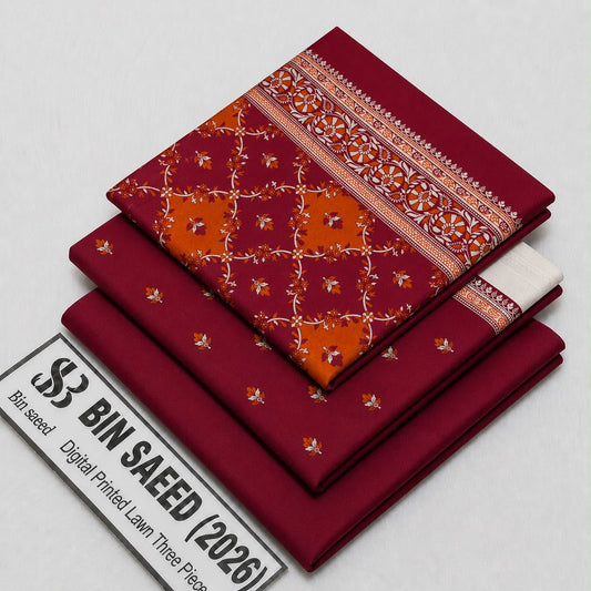 Bin saeed original lawn suits 3pc - My Store