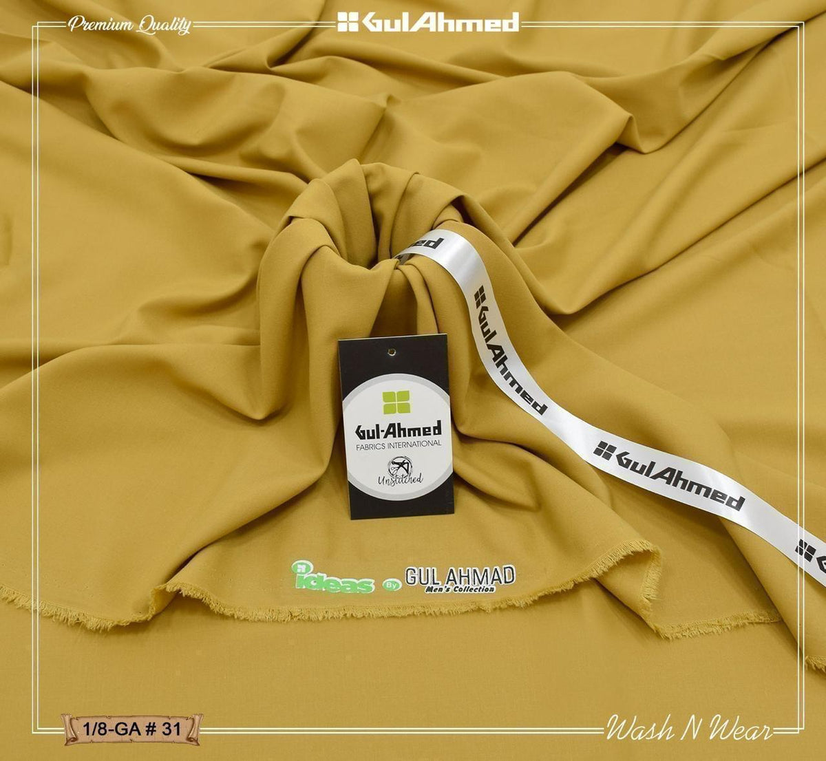Ideas by Gul Ahmed Wash and Wear Men Unstitched Suit - Fabiha Online Store