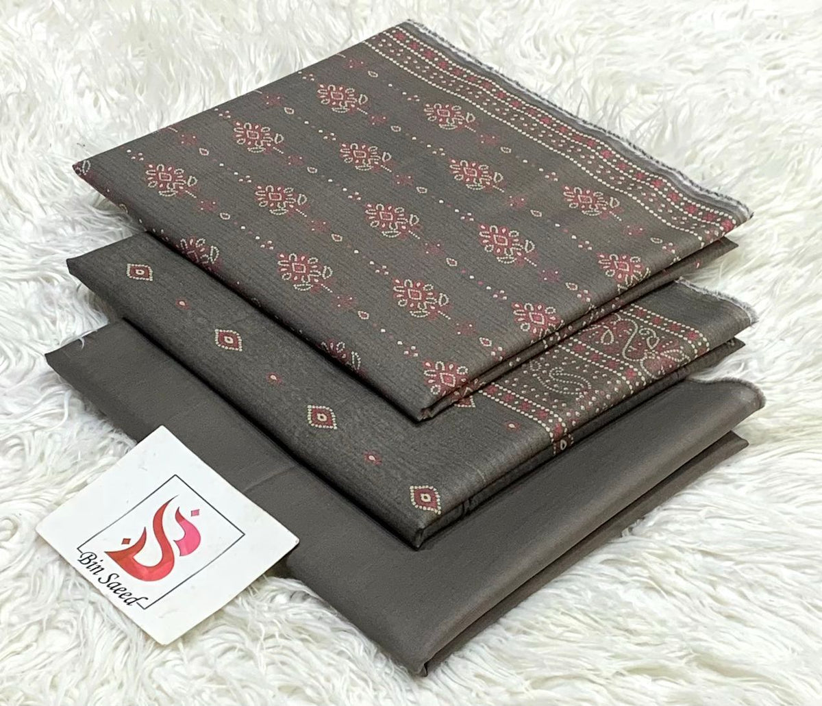 Bin saeed lawn orignal 3Pc