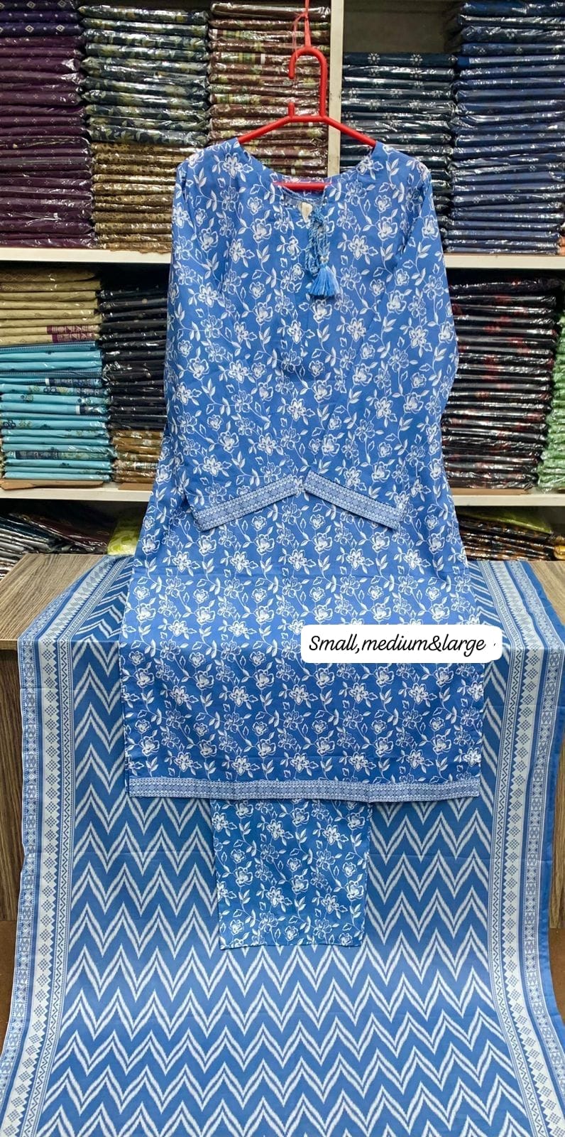 Bin saeed original 3pc Lawn Suit Stitched - My Store