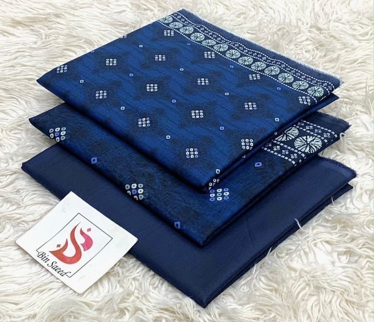 Bin saeed lawn orignal 3Pc