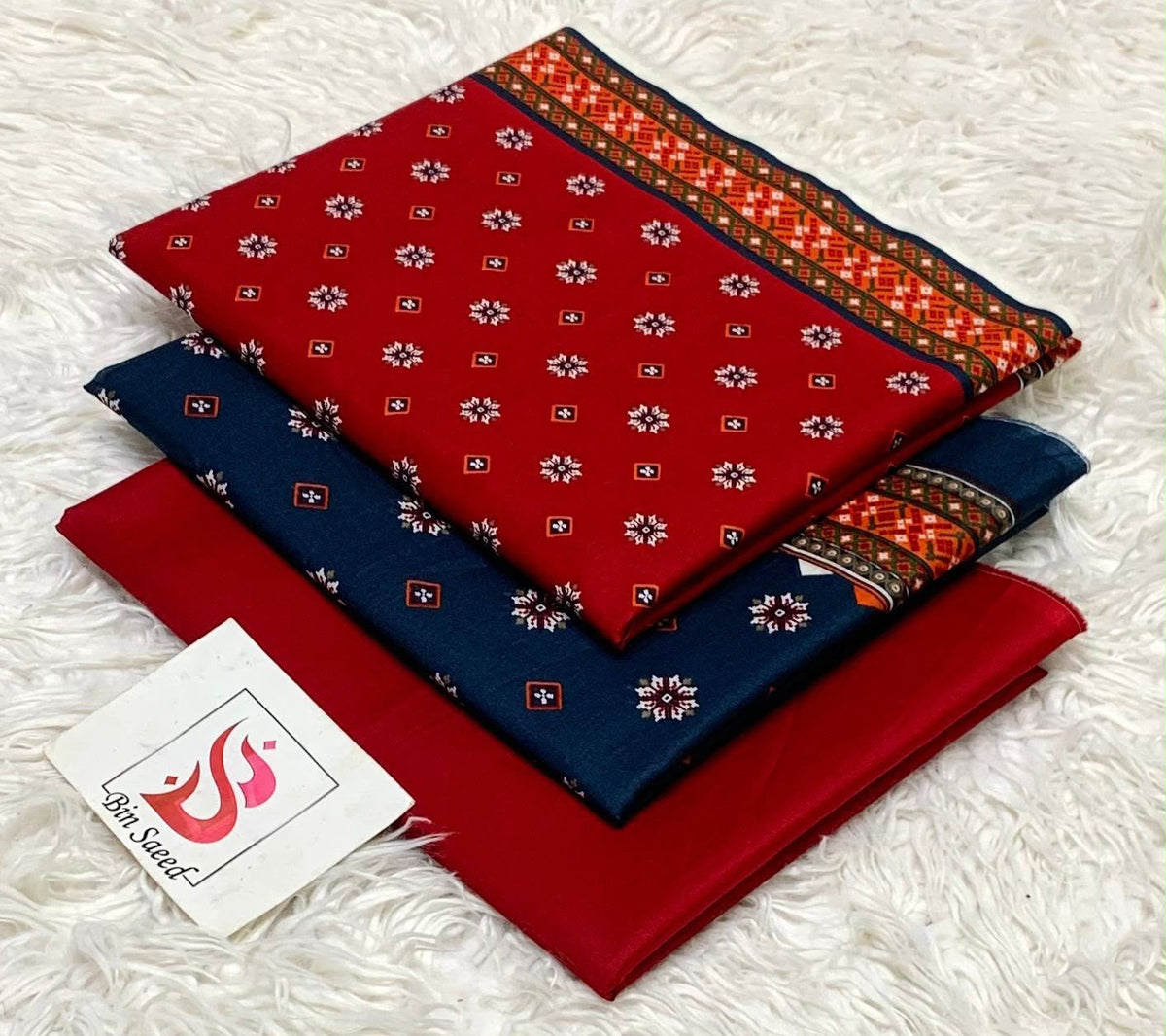 Bin saeed lawn orignal 3Pc - My Store
