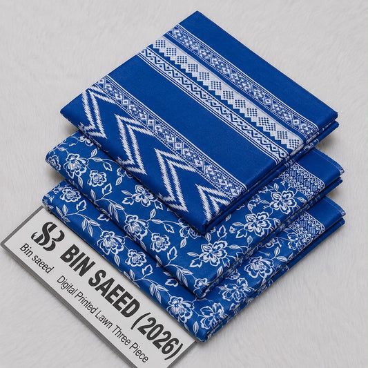 Bin saeed original lawn suits 3pc - My Store