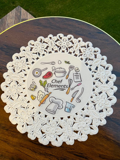 6-Piece Round Table Mats (15-Inch) | Stylish Dining Decor
