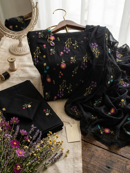 Batik Lawn 3-Piece Unstitched Suit with Bamber Embroidered Dupatta | Premium Batik Wear