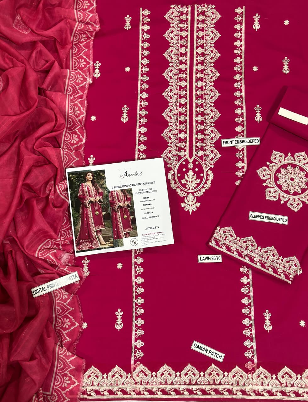 Crossstitch 3p Lawn Suit 2026
