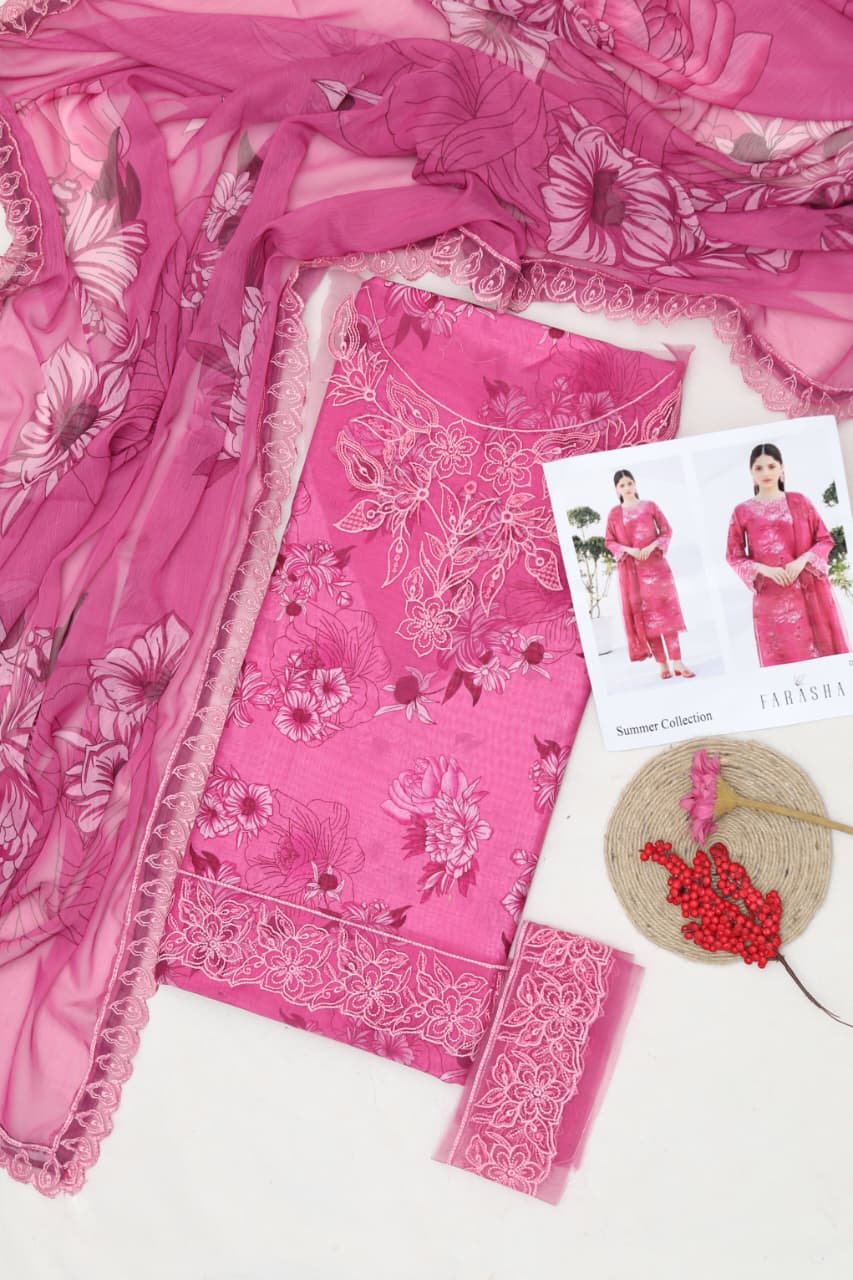 Farasha 3p Lawn Suit 2026