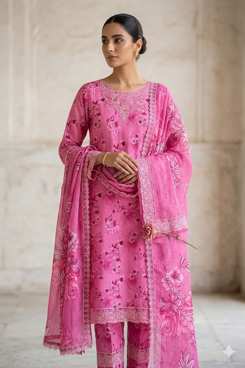Farasha 3p Lawn Suit 2026