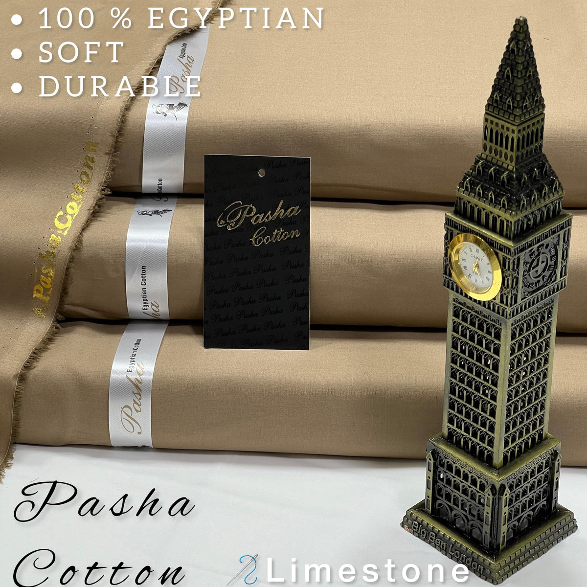 Pasha Egyptian Pure Soft Cotton Suit for Men Unstitched Fabric - Fabiha Online Store