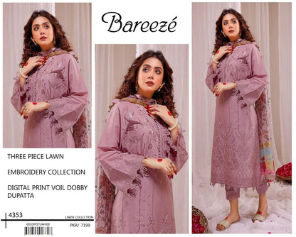Bareeze 3Pcs Embroidered Summer Lawn Collection 2026