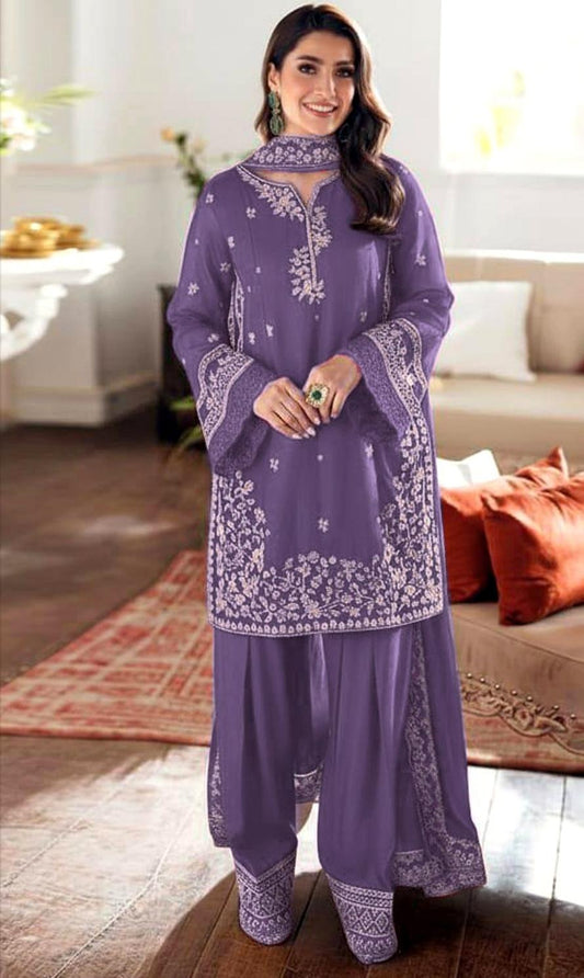 Azure 3p Lawn Suit 2026
