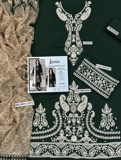 Jazmin 3p Lawn Suit 2026