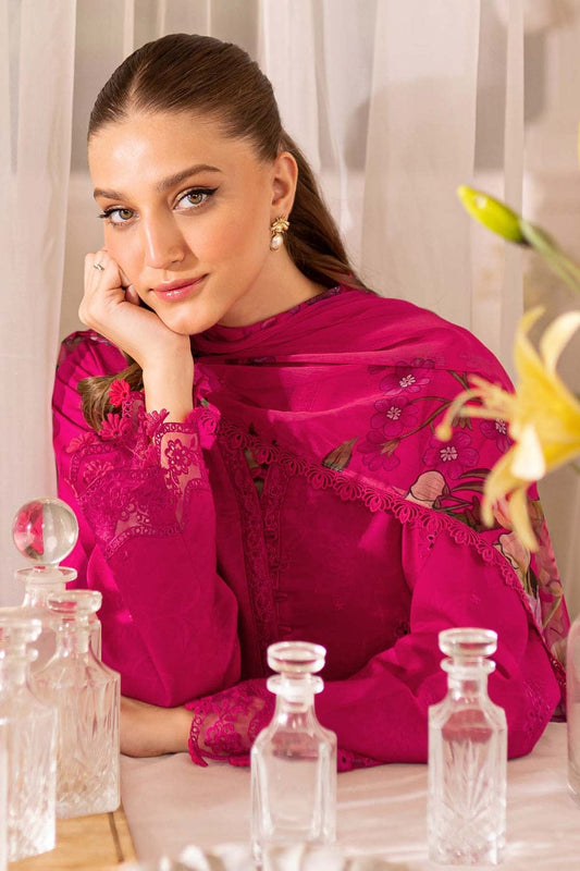 Farasha fancy lawn 3pc Embroidery