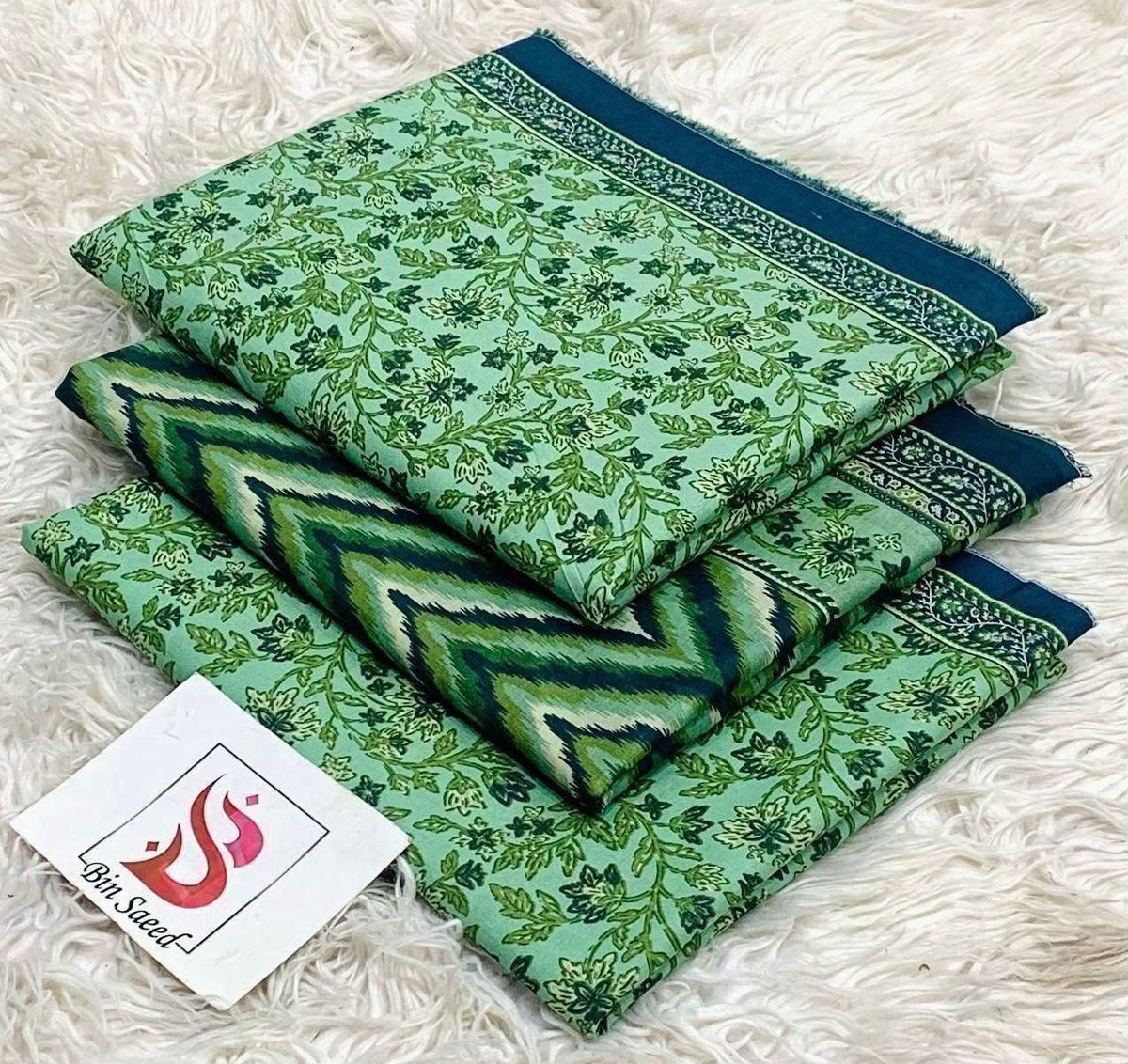Bin saeed original lawn suits 3pc - My Store