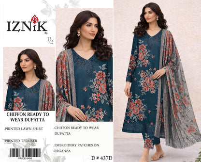Iznik 3p Lawn Suit 2026