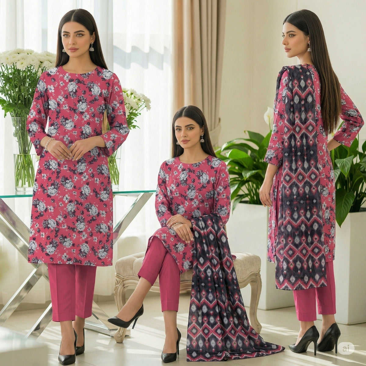 Premium Lawn 3-Piece