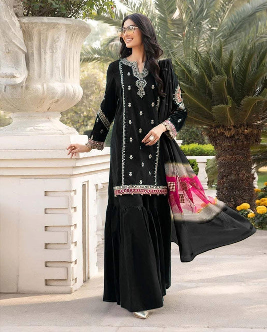 Maria B fancy lawn 3pc Embroidery