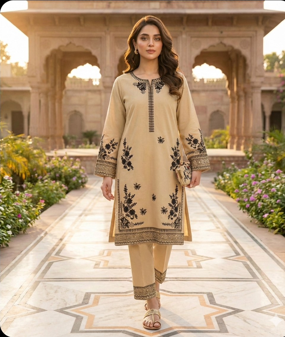 Premium Embroidered Lawn 2PC Collection | Batik