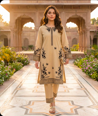 Premium Embroidered Lawn 2PC Collection | Batik