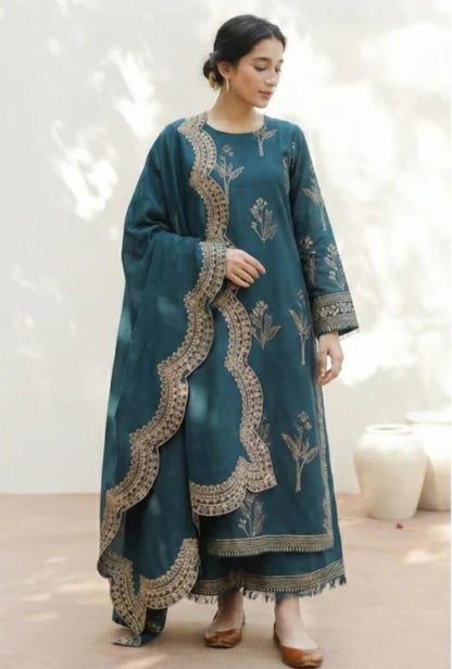 Maharani fancy 3p Lawn Suit 2026