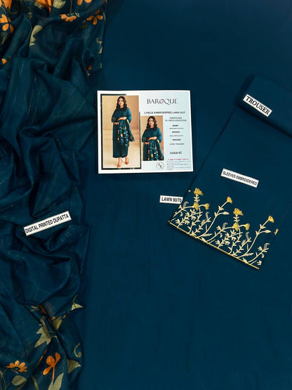 Baroque 3p Lawn Suit 2026