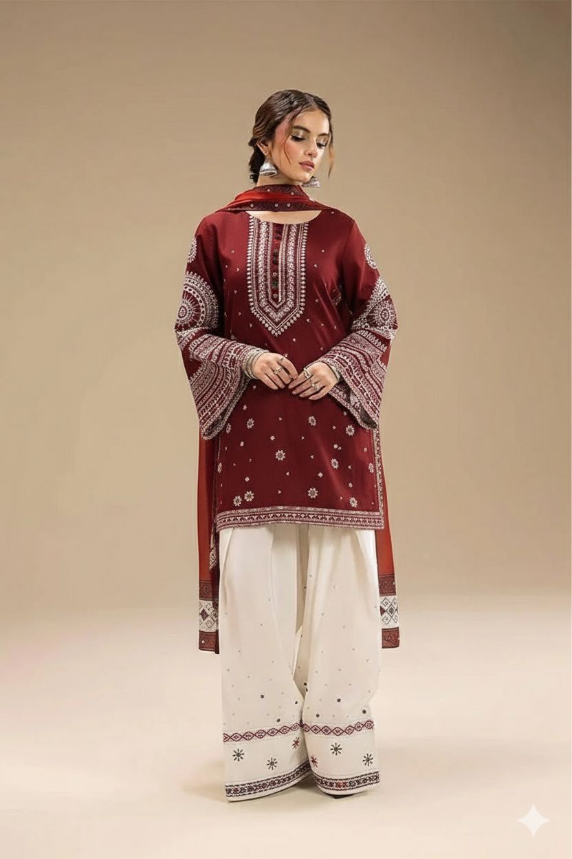 Jazmin 3p Lawn Suit 2026