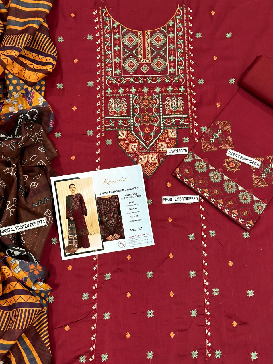 Kasyseria 3p Lawn Suit 2026