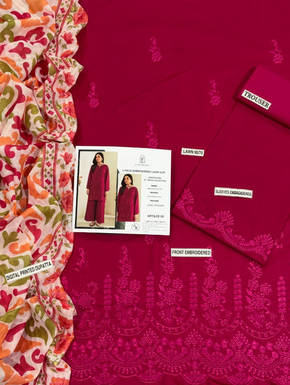 Sapphire 3p Lawn Suit 2026