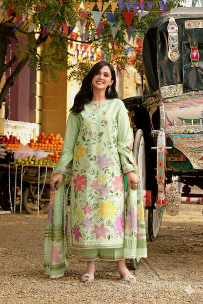 Fancy 3Pc Summer lawn by Aleena's