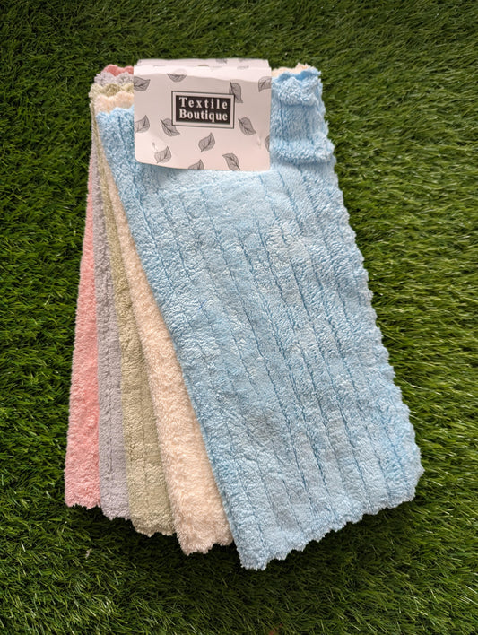 Microfiber cleaning cloths | Ultra-soft & absorbent | Perfect for kitchen, bathroom, and general household dusting and polishing | pack of 10Pc