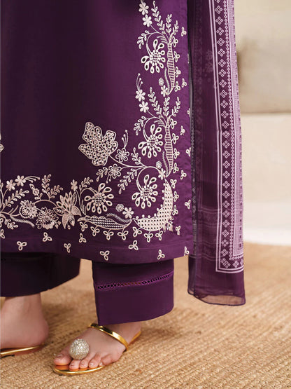 Garnit fancy lawn 3pc Embroidery