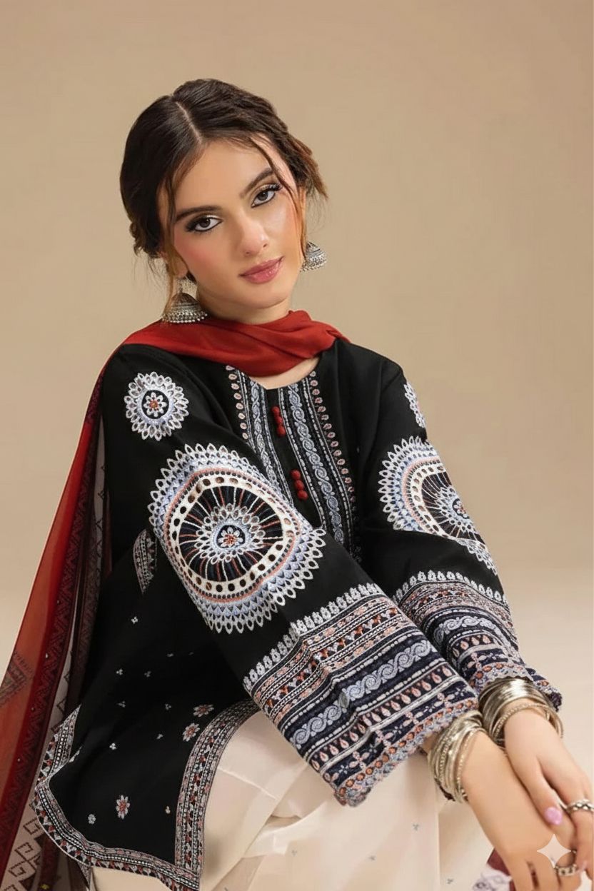 Jazmin 3p Lawn Suit 2026