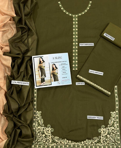 Asling 3p Lawn Suit 2026