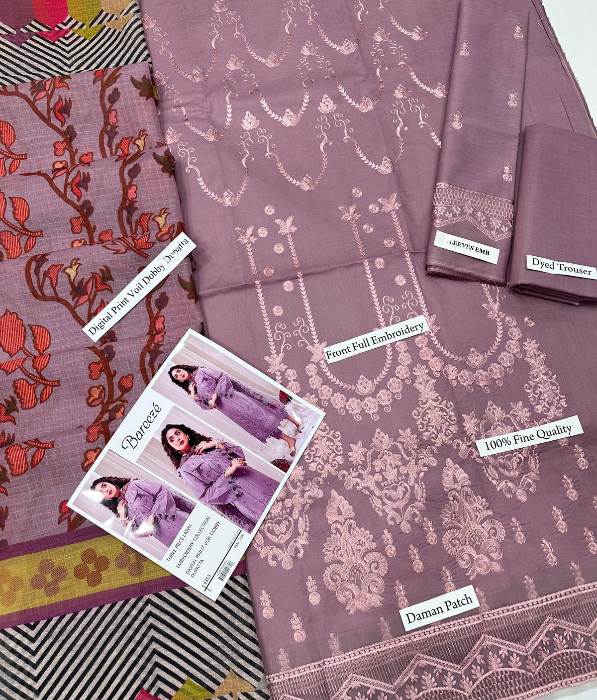 Bareeze 3Pcs Embroidered Summer Lawn Collection 2026