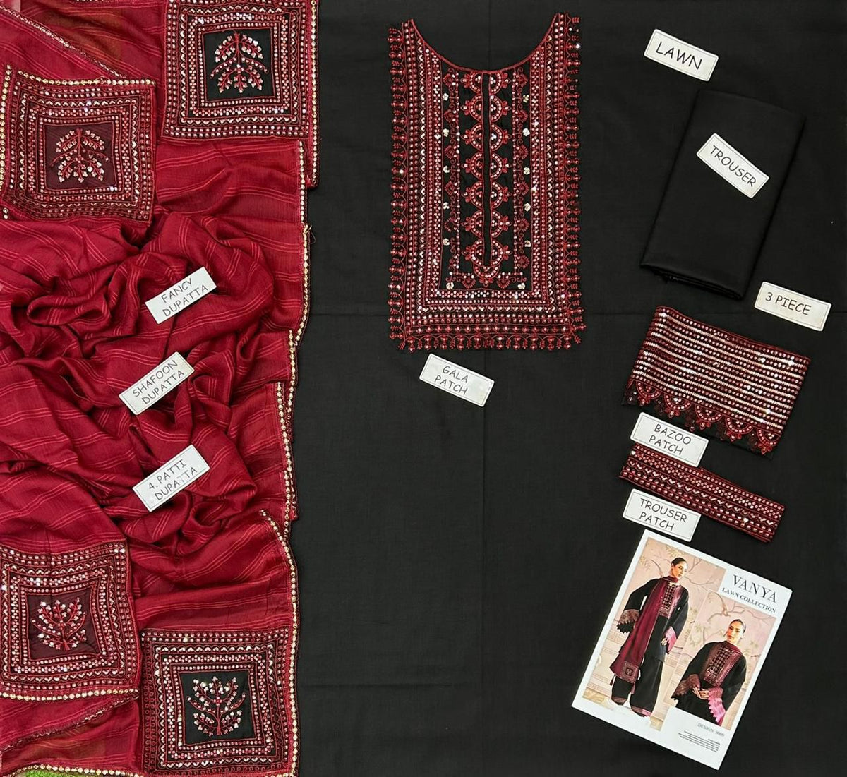 Vanya fancy  Lawn Suit 2026